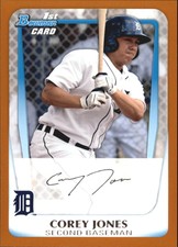 2011 (TIGERS) Bowman Prospects Orange #BP43 Corey Jones/250