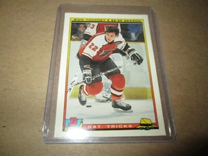 1990-1991 BOWMAN HAT TRICK # 14 RICK TOCCHET PHILADELPHIA FLYERS - Picture 1 of 2