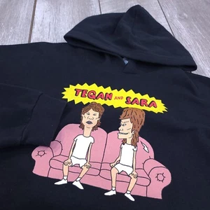 Tegan & Sara Hoodie Unisex XL Black B & B Pullover Hoody Sweatshirt - Picture 1 of 7