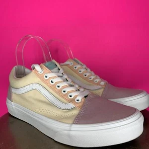 Vans Old Skool Pastell Block gelb, pink, pfirsich Low-Top Sneaker Gr. 9 - Bild 1 von 8