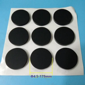 Φ4.5-179mm Selbstklebend Rund Gummipad Silikongummi Anti-Rutsch Stuhlbein Pad - Picture 1 of 8
