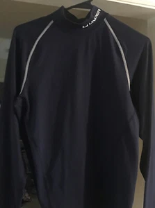 UNDER ARMOUR MENS COLDGEAR FLEECE LONG SLEEVE SHIRT NAVY - Picture 1 of 5