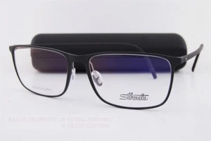 New Silhouette Eyeglass Frames Pure Wave Full Rim 2955 9060 Black 53mm Men - Picture 1 of 6