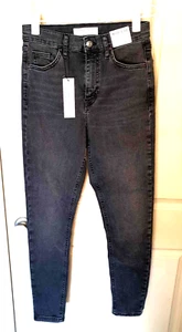 Topshop Womens Jeans Jamie Black Skinny Stretch Brand New With Tag Size W26 L30 - Picture 1 of 5