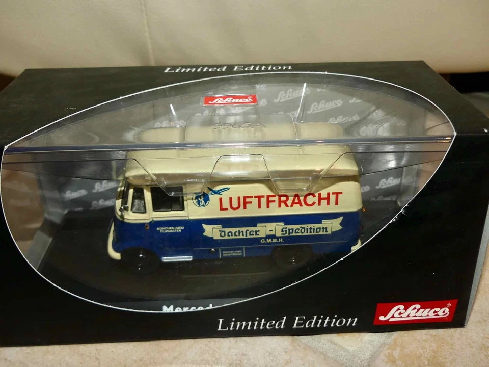 MERCEDES L319 KASTEN DACHSER LUFTFRACHT SCHUCO 02808 1:43 - Photo 1/1
