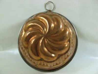 Kupfer alte Backform Puddingform  Ø ca 14,5 cm H 6,5 cm (102) - Bild 1 von 3