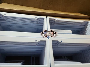 LOT OF 25 BLANK WHITE PLASTIC 25 pieces License Plate Frame FRAMES WITH TABS 1" - Picture 1 of 7