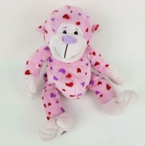 Ganz Webkinz Plush Love Monkey Valentines Day Gift from HM343 - Great Condition