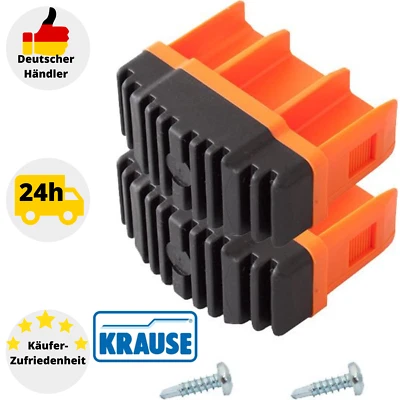 Fußstopfen 64 x 25 mm orange 2 Stk. Krause 211149 für MONTO Sprossenleitern - Bild 1 von 4