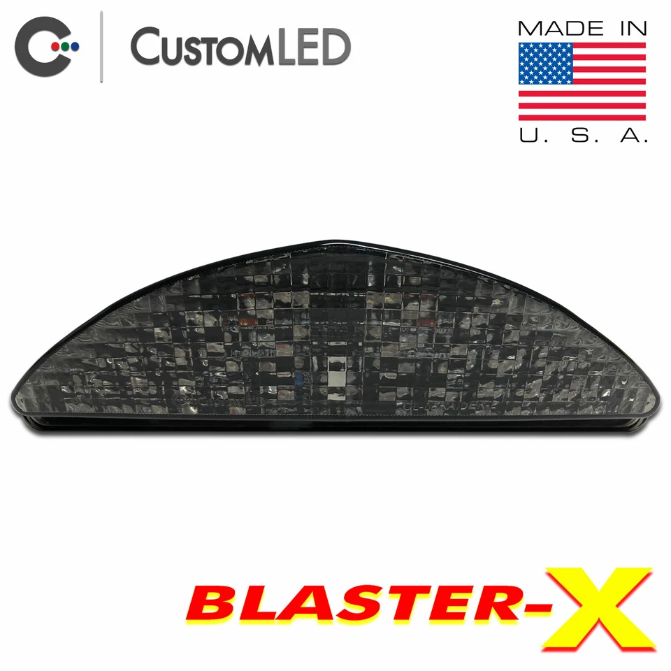 Raider Blaster-X Integrated Tail Light Programmable Ultra-Bright Yamaha Smoked - Image 1 of 2