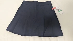 Nautica Girls Sensory Pleated Scooter School Uniform Skort AH4 Navy Size 8 NWT - Picture 1 of 6