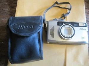 Nikon One Touch Zoom 90 AF Quartz Date 38-90mm Macro Film Camera &NIKON CASE/STR - Picture 1 of 3