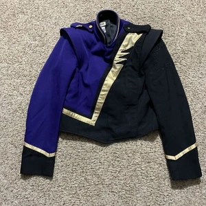 Fruhauf Mens Wool And Polyester Jacket Sz. 48 S Pre-Owned Black/Purple/Gold - Bild 1 von 2