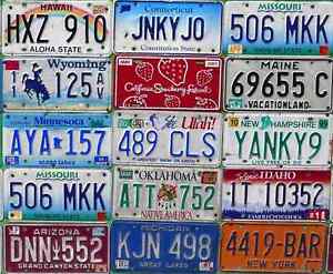 Alabama to Washington: Pick Your State American License Plates