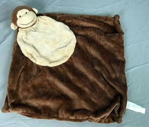 Angel Dear Brown & Tan Monkey Baby Security Blanket Lovey 12" x 12" - Picture 1 of 2