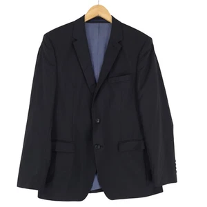 Bugatti Blazer Jacket Virgin Wool Black Size EU 50 UK/US 40 - Picture 1 of 8