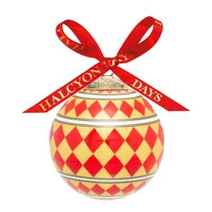 NUEVO EN CAJA NUNCA USADO HALCYON DAYS ROJO Y DORADO PARTERRE CHUCHERÍA DE NAVIDAD - Imagen 1 de 1