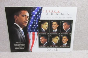 MICRONESIA MNH BARACK OBAMA SOUVENIR SHEET - Picture 1 of 1