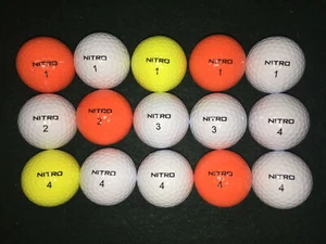 15 NITRO ULTIMATE DISTANCE GOLF BALLS - MINT/NEAR MINT - SAME BALLS IN PHOTOS(C) - Picture 1 of 2