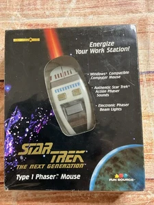 Vintage Star Trek The Next Generation Type 1 Phaser Mouse 1997 *NEW-SEALED* - Picture 1 of 3