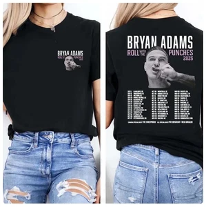 T-shirt unisex biadesivo Bryan Adams Roll With The Punches Tour 2025 - Foto 1 di 6