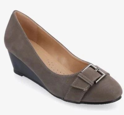 Journee Collection Graysn Wedge Pump - серый - Изображение 1 из 4