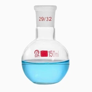 150ml 29# Evaporating Flasks w/ Flat Bottom Boiling Flask Organic Glassware - Picture 1 of 1