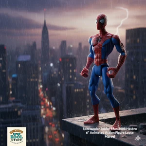 Figura de acción animada Spectacular Spider-Man 2008 Hasbro 6" suelta Marvel - Imagen 1 de 12
