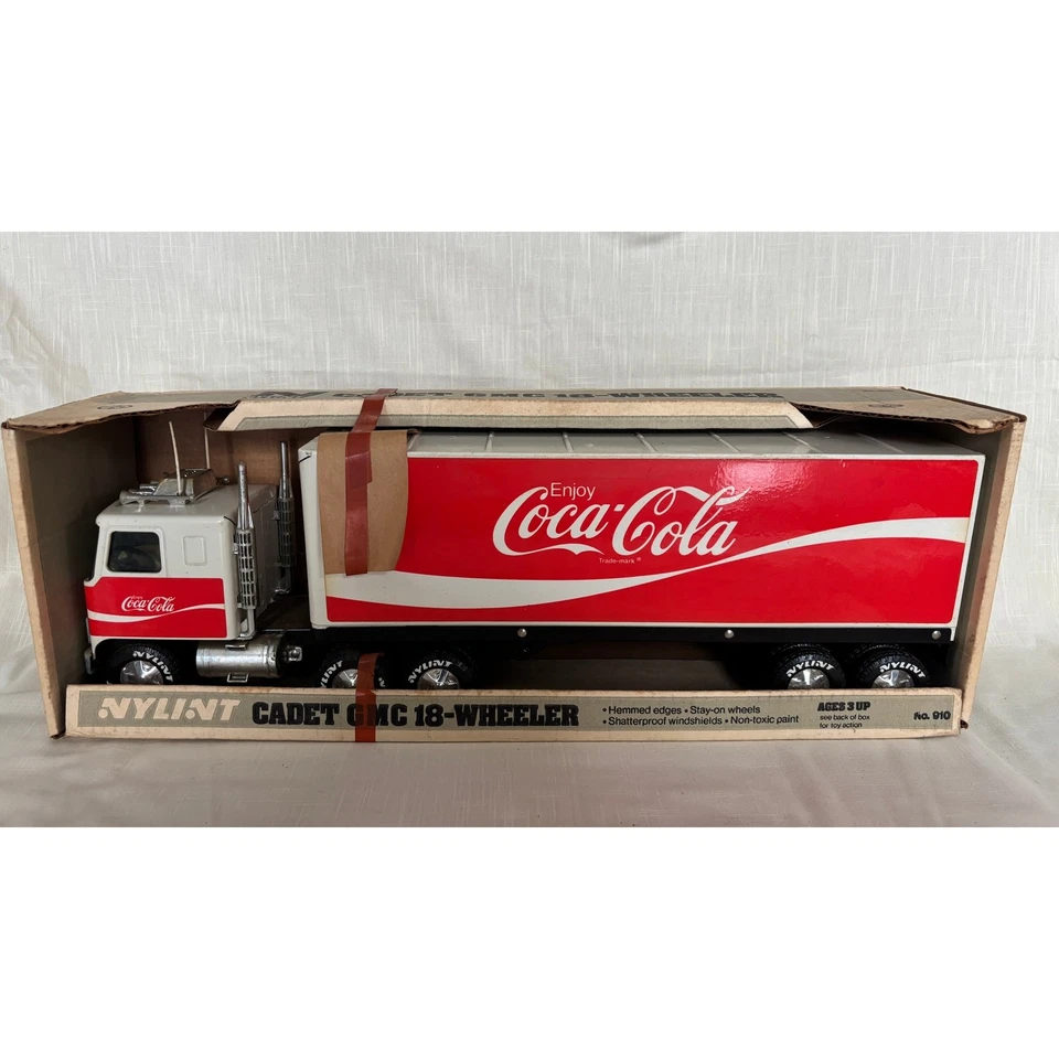Vintage NOS Nylint #910 Diecast GMC 18 wheeler Coca-Cola USA 1980s - Image 1 of 4