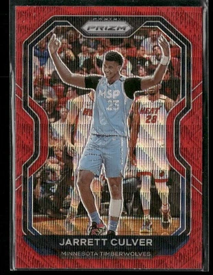 2020-21 Panini Prizm - Ruby Wave Prizms Jarrett Culver 238 Timberwolves - Image 1 of 2