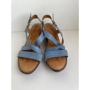 Born Genuine Leather Women’s Wedge Sandals Size 11 - Picture 1 of 8