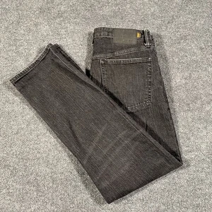 Jeans Superdry Tailored Straight Sbiadito Nero Uomo 32x32 Elasticizzato Denim Designer - Foto 1 di 15