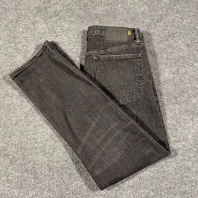 Superdry Pantalones de mezclilla elásticos 32x32 negros desteñidos rectos para hombre Foto 1 de 4