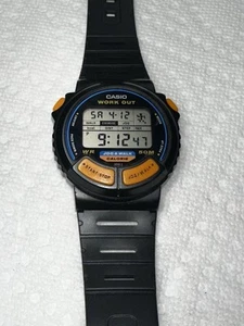 Casio Work Out Watch Rare Vintage Running Man Jog & Walk JC-10 Cal 879 - Picture 1 of 2