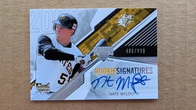 2006 SPX NATE McLOUTH AUTO AUTOGRAPH ROOKIE RC Card PITTSBURGH PIRATES /999 bb - Image 1 of 2