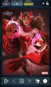 [DIGITAL] Topps Marvel Collect Scarlet Witch Flagship Original Art Legendary - Bild 1 von 2
