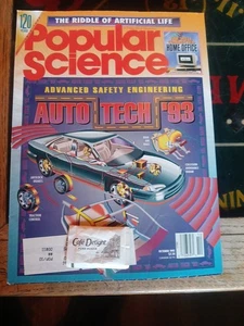 Popular Science Magazine October 1992 Advanced Safety Engineering Auto Tech '93 - Picture 1 of 1