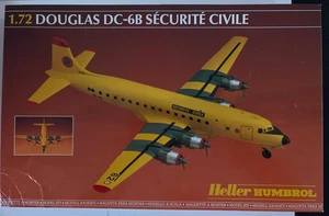 Heller Douglas DC-6B Securite Civile 1/72 Scale Aircraft Model Kit 80316 (1985) - Picture 1 of 7