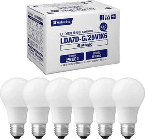 Verbatim bar Batam LED General light bulb types Kuchigane E26 Daylight color 7.2 - Picture 1 of 8