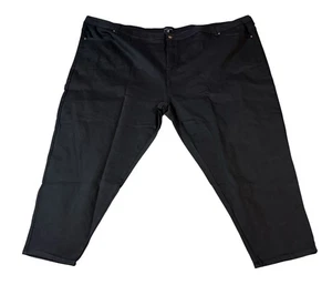 NWT Universal Standard Size 36 Seine Mid Rise Skinny Jeans Black Stretch Plus - Picture 1 of 8