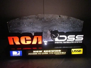 Vintage RCA Direct TV DSS 175 Channels Light Up Store Display Advertisement - Picture 1 of 13