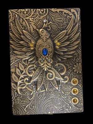 100 Page Vintage Phoenix Leather Journal Notebook Diary Travelers Bronze (NEW) - Image 1 of 4