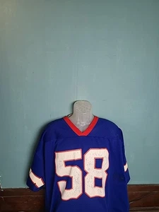 Vintage Authentic Buffalo Bills Jersey #58 Mike Stratton Shane Conlan Logo 7 USA - Picture 1 of 16