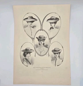 Damen Knox Hat Co. New York Filzhüte Mode Vintage Druck Werbung 9,5 x 13" - Bild 1 von 7