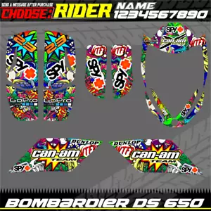 Can-am ds 650 bombardier Kit graphics decals stickers DS650 CANAM atv quad wrap - Picture 1 of 2
