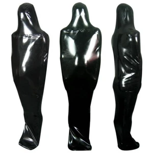 100% Latex Gummi Catsuit Cosplay Sport Fullbody Anzug Bodysuit 0.4mm Suit Party - Picture 1 of 4