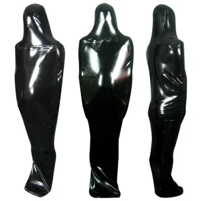 100% Latex Gummi Catsuit Cosplay Sport Fullbody Anzug Bodysuit 0.4mm Size XL - Bild 1 von 4