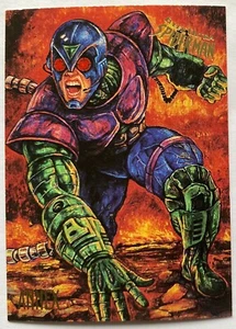 ANEXO 95 FLEER ULTRA MARVEL COMICS TARJETA COLECCIONABLE #2 ARTISTA: ROBERT MITZ - Imagen 1 de 2