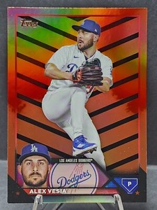 Alex Vesia 2023 Topps Update Orange & Black parallel Dodgers #US261 
