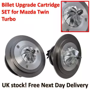 Upgrade Turbocharger Cartridge Set for Mazda CX5 6 2.2D Billet Turbo Big + Small - Picture 1 of 15